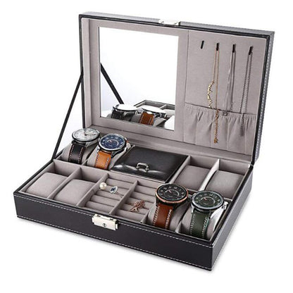 Mens Leather Jewellery Organiser