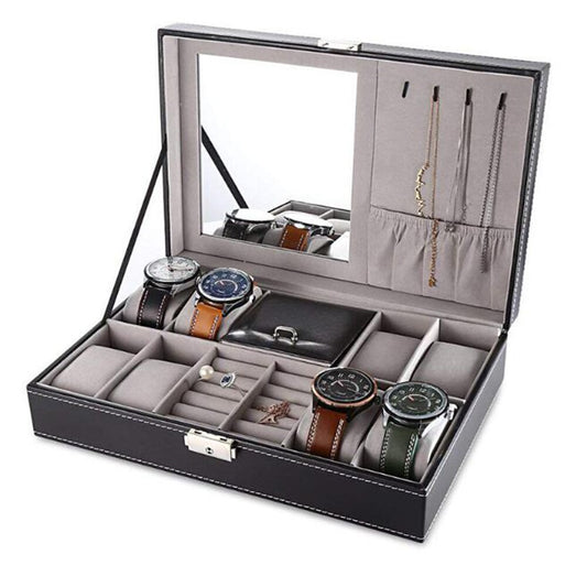 Mens Leather Jewellery Organiser