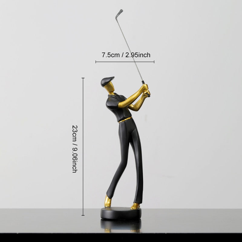 Modern Golfer Statue