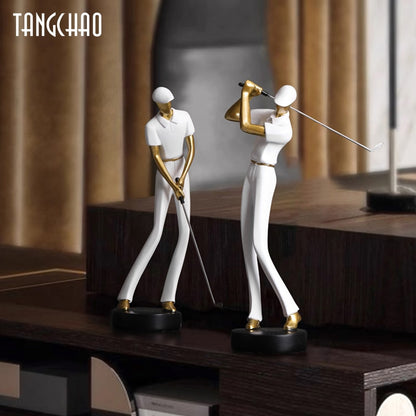 Modern Golfer Statue