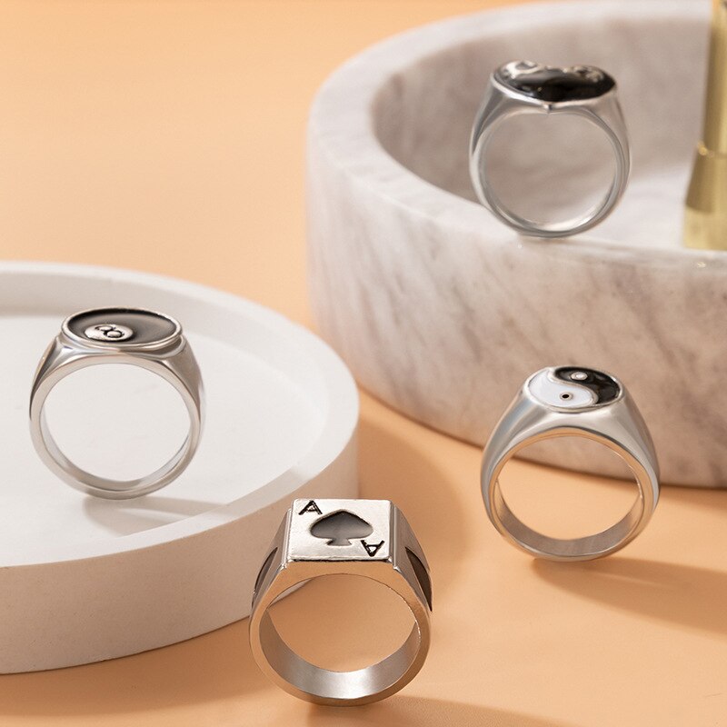 4Pcs Statement Rings