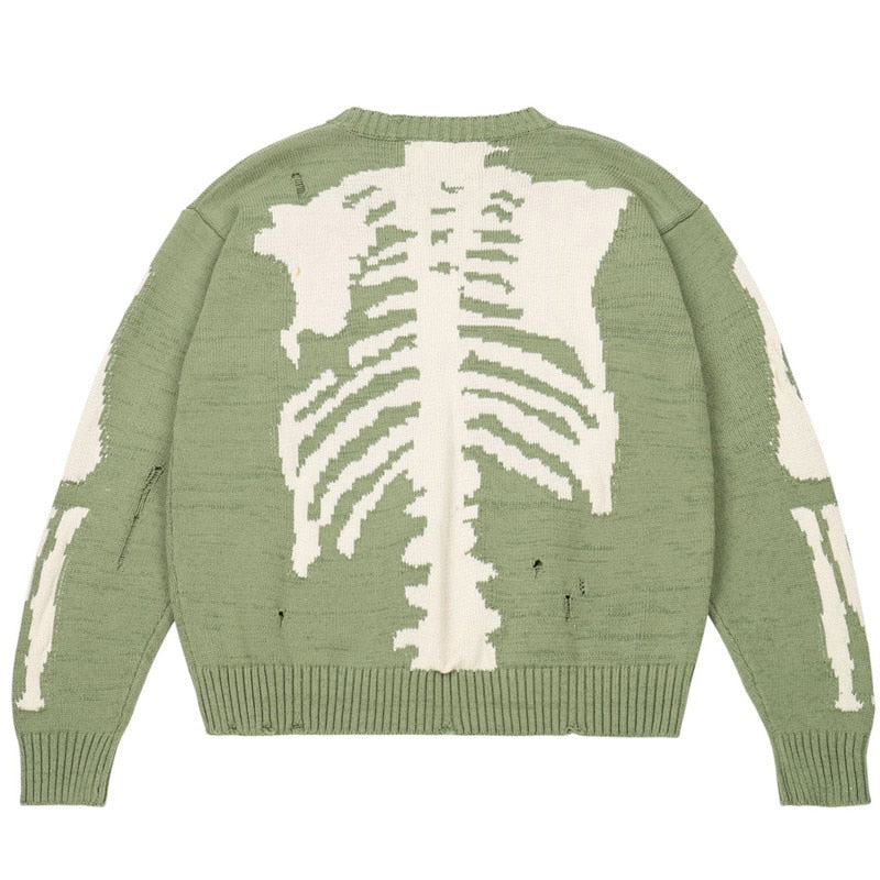 Night Life X-Ray Sweater Green