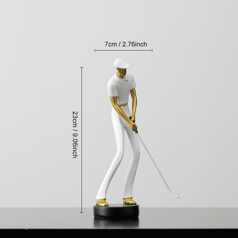 Modern Golfer Statue