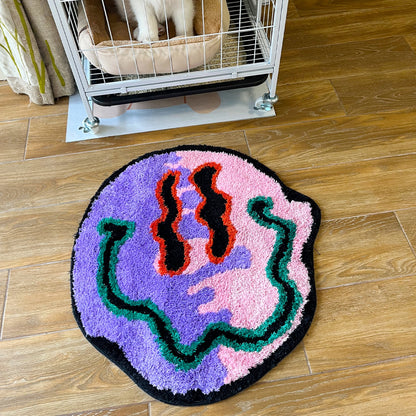 Psychedelic Smile Tufting Rug