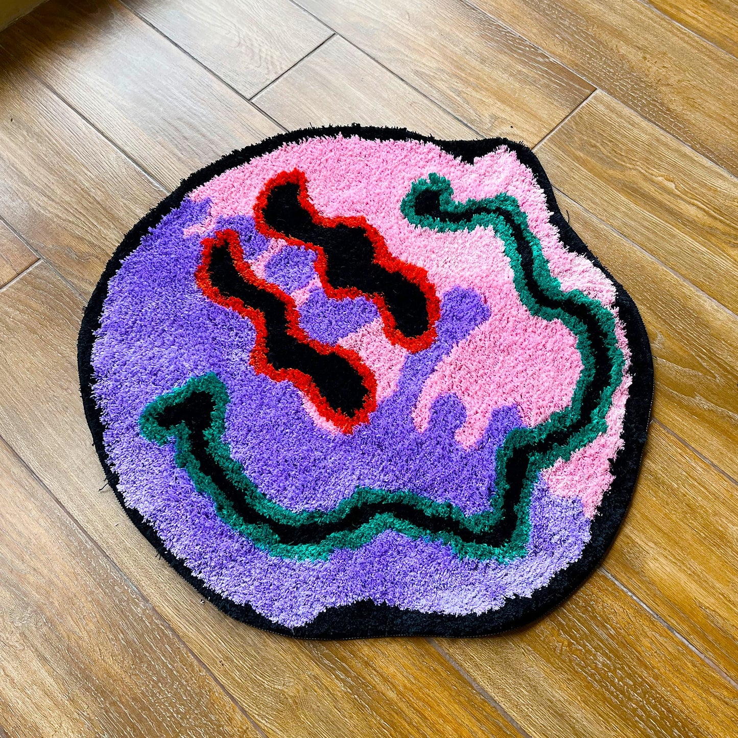 Psychedelic Smile Tufting Rug