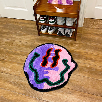 Psychedelic Smile Tufting Rug